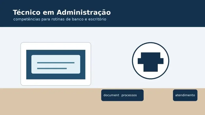 Técnico em Administração em rotina de banco e escritório