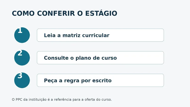 Checklist para conferir se o curso técnico em eletrotécnica exige estágio