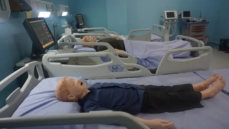 Curso técnico em enfermagem: aula prática em laboratório de simulação