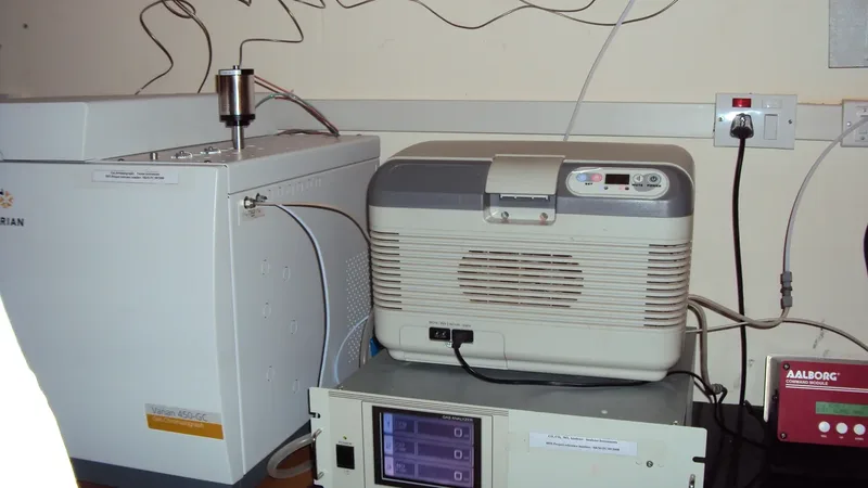 Aula prática de técnico em Química em laboratório