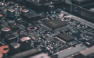 Imagem de circuito eletrônico para ilustrar o curso técnico em Informática e a área de concursos