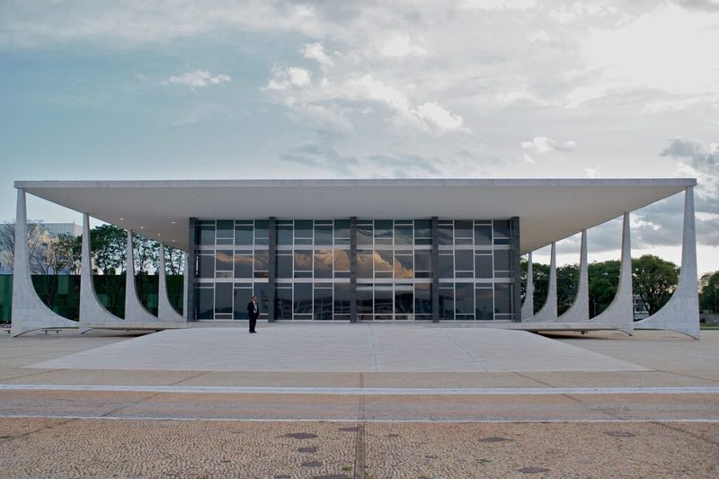 Fachada do Supremo Tribunal Federal em Brasília para ilustrar o cargo de técnico judiciário