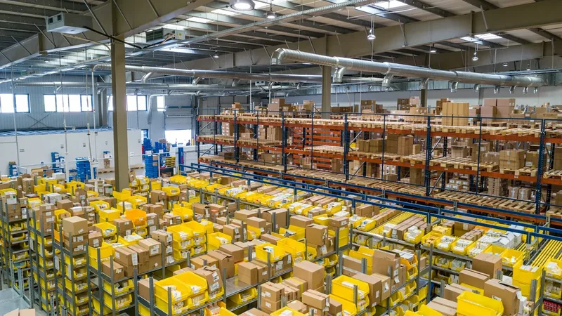 Equipe organizando estoque e expedição de pedidos para e-commerce