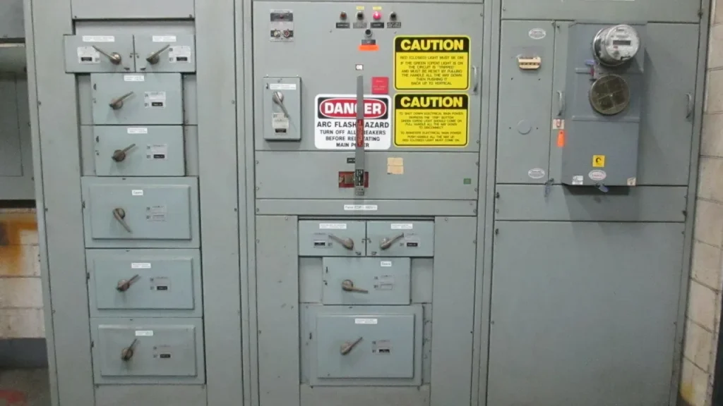 Técnico em Eletrotécnica diante de painel elétrico em projeto de instalações
