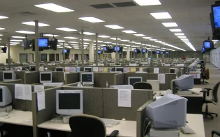 Ambiente de call center e atendimento ao cliente