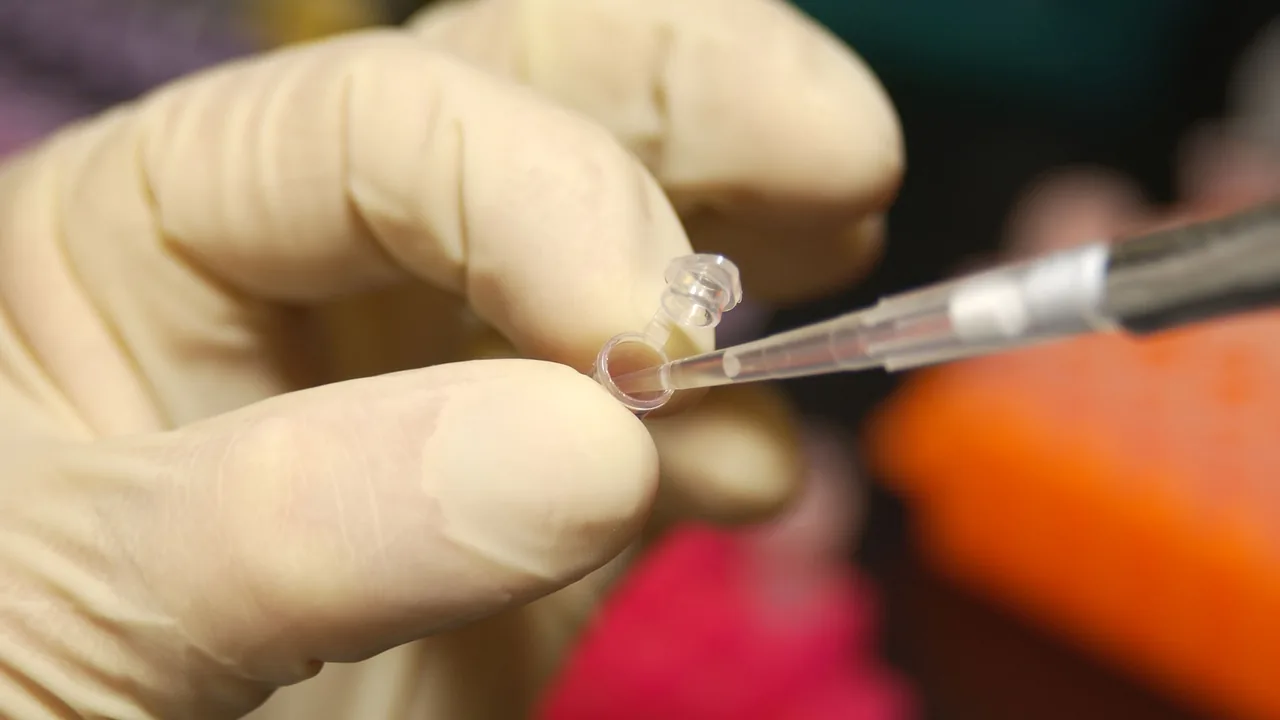 Técnico em Farmácia preparando amostra em laboratório de análises clínicas