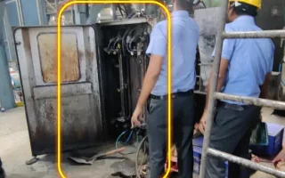 Técnico de Segurança do Trabalho acompanha uma inspeção em ambiente industrial